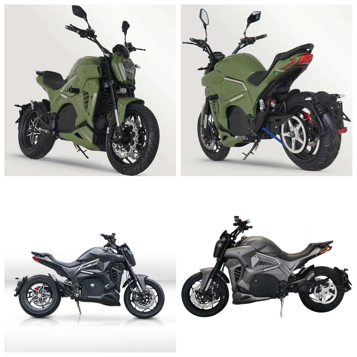 

Krono Wild Customized 7000W Electric Motorcycle 100A Lithium Battery 140km Range Multiple Voltages 72V