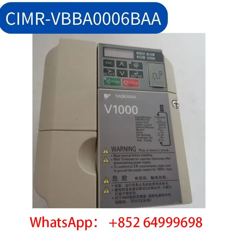 

second-hand Inverter CIMR-VBBA006BAA 0.75KW220V tested ok