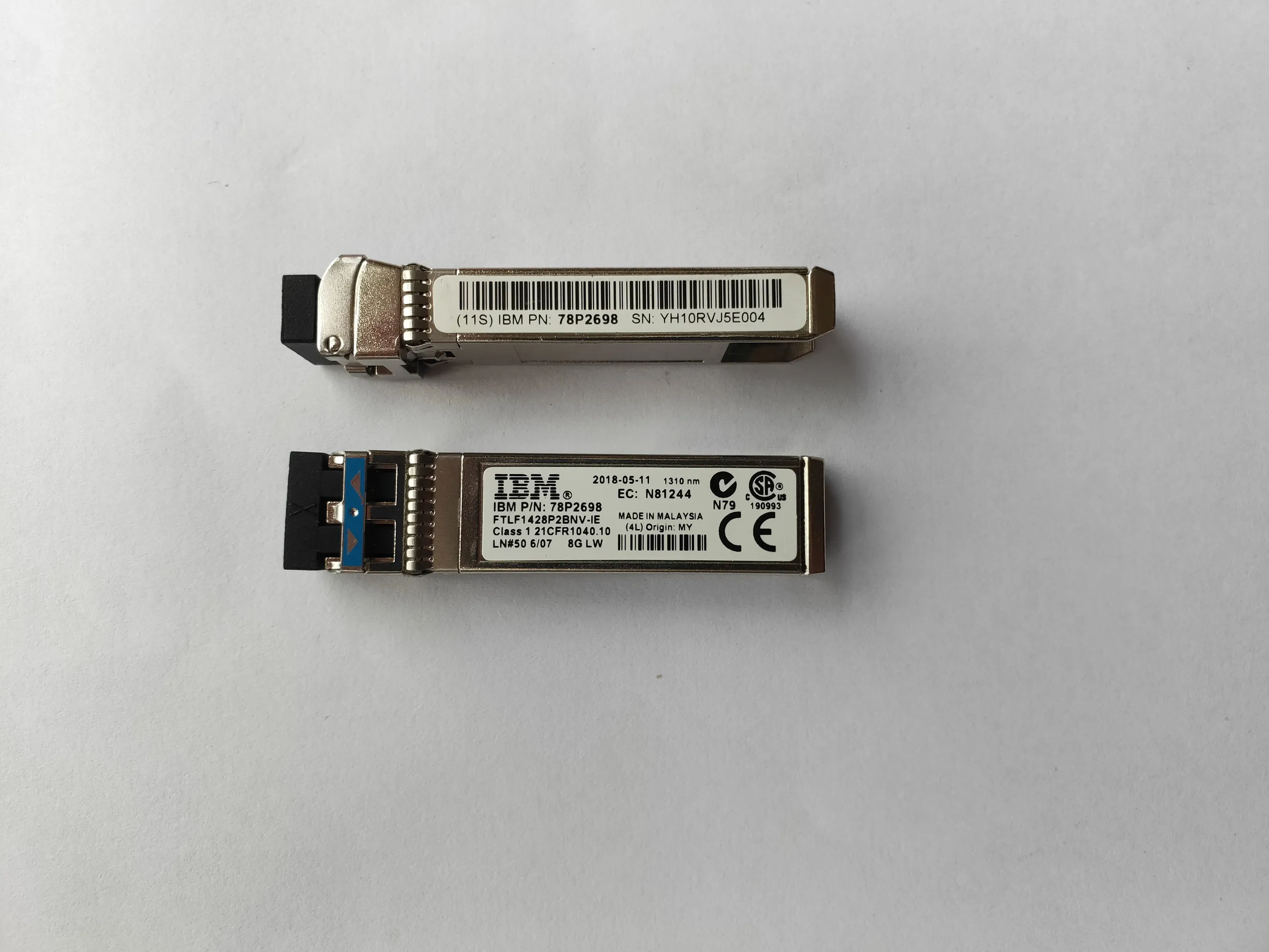 8GB 10KM SFP IB-M Fiber Module/FTLF1428P2BNV-IE 78P2698 N81244 1310nm 8G LW Optical Network Module