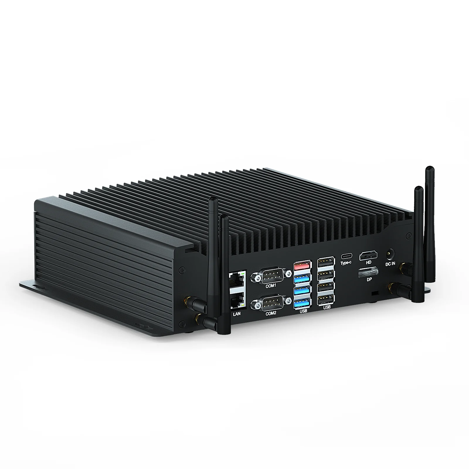 HYSTOU Can-bus Fanless Industrial Mini PC Intel i5 10210U 10310U Business Computer with RS232 RS485 COM HDMI EDP Type-C