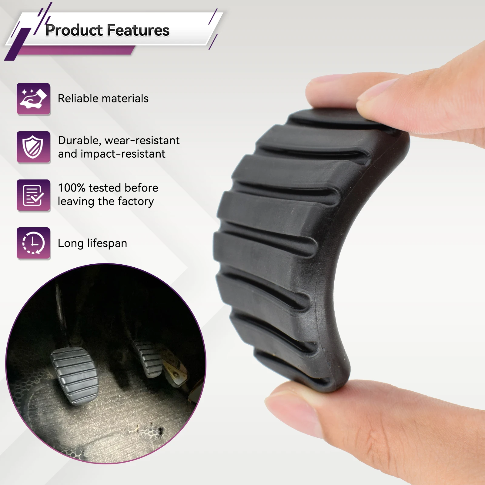 For Renault Clio 2 Fluence Kangoo 1 Megane 3 Master Trafic Scenic Grand Modus Car Brake Clutch Foot Pedal Pad Cover Accessories