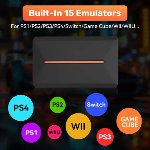 Launchbox 500G Gaming HDD För PS4/PS3/Switch/PS2/WII/WIIU Emulator Spelkonsoler Inbyggda 3700 3D/AAA-spel För Windows PC Plug&Play 10 best sales mini-PS2 - №3