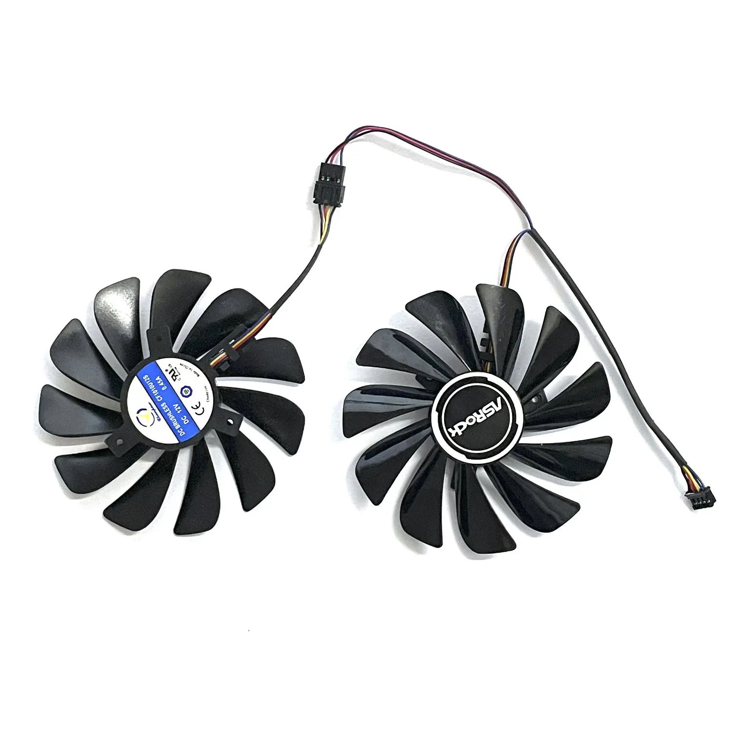 2 FAN 4PIN CF1010U12S FDC10U12S9-C DC 12V 0.45A 95MM RX5700 GPU Fan for ASRock Radeon RX 5700 5700XT cooling fan