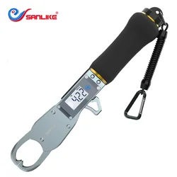 SANLIKE Fishing Lip Grip Portable With Electronic Scale Fishing Gripper 360° Rotatable Fishing Grabber Tool Tackle Accessories