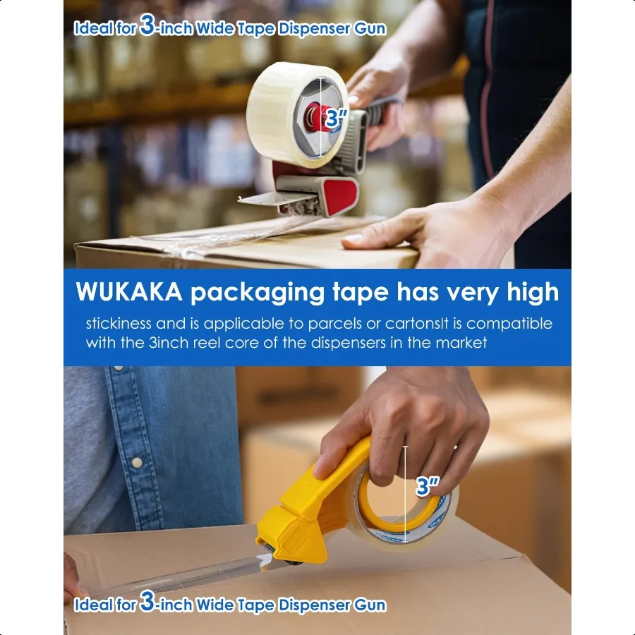 Packing Tape 36 Rolls Clear Packing Tape 2 Inches Wide 65 Yards Per Roll for Shipping Tape Packaging Tape Moving Tape Sealing T