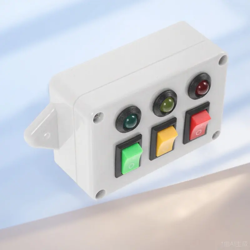 

Busy Board Three Light Switch Color Matching Educational for Toddlers Kids Early Learning Cognitive Board Infant Light