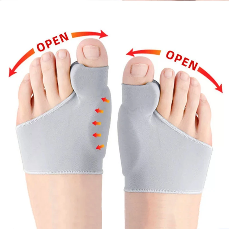 Big toe hallux valgus corrector soft and breathable toe correction black gray and colour of skin Prevent Bunion Corrector