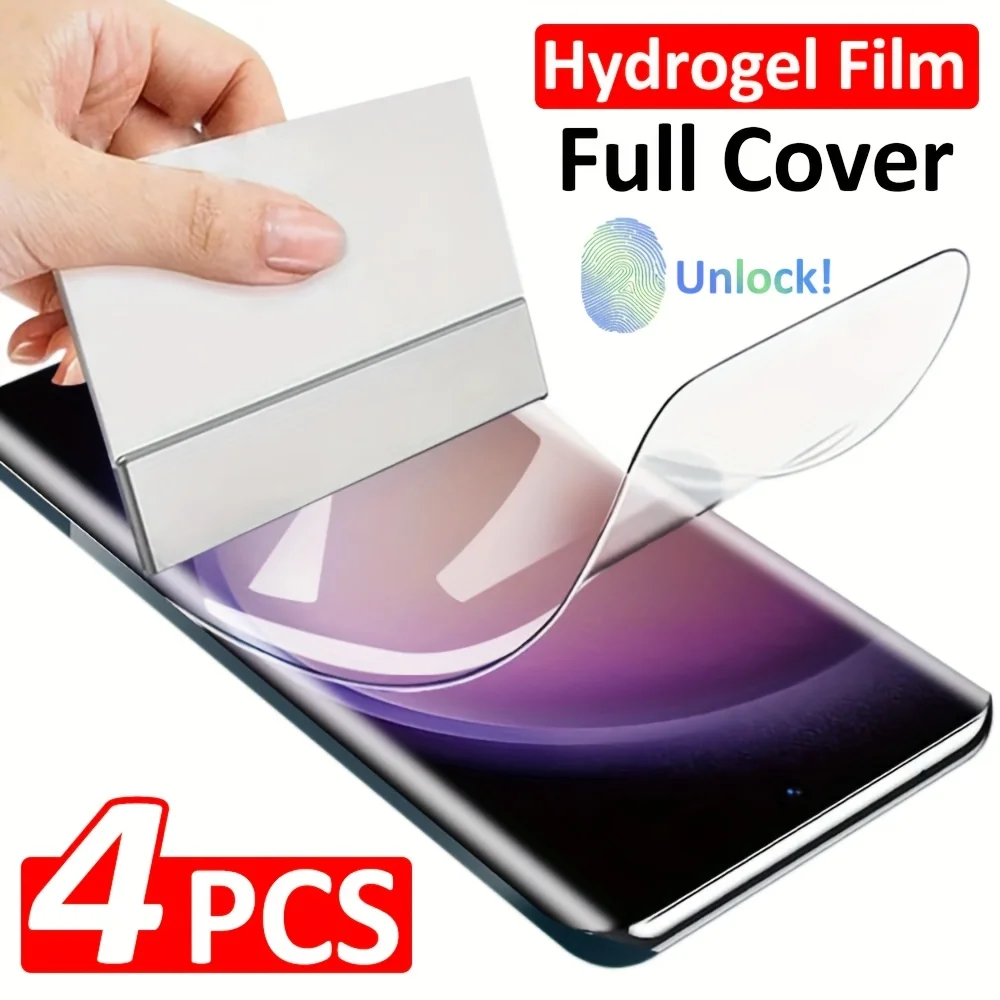4pcs Hydrogel Film Screen Protector for Samsung Galaxy S26 S25 S24 S23 S22 S21 S20 Ultra Plus S26 Plus