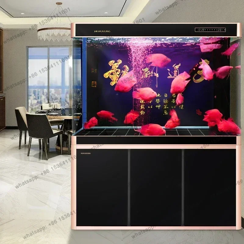 FG Simple Design Cabinet Aquariums Fish Tanks Multifunction Originality Glass Aquariums Simple Design Pet Products Acquario LLAQ