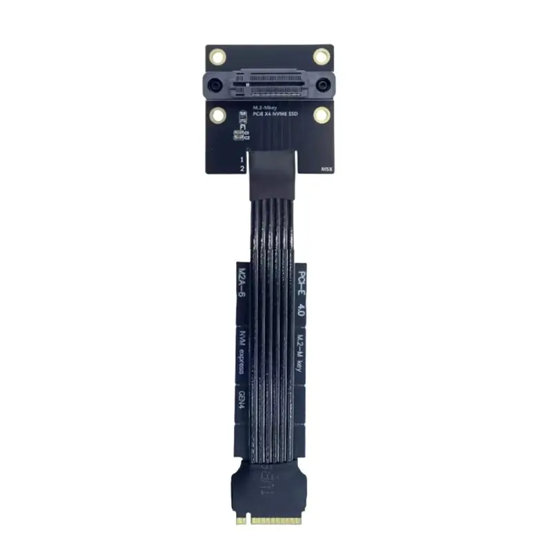 

Top-M. 2 M KEY For NVME SSD Compatible Extension Cable- PCIE 4.0 GEN4 High-Speed PCI-E 8GB/S M. 2 Vertical Socket