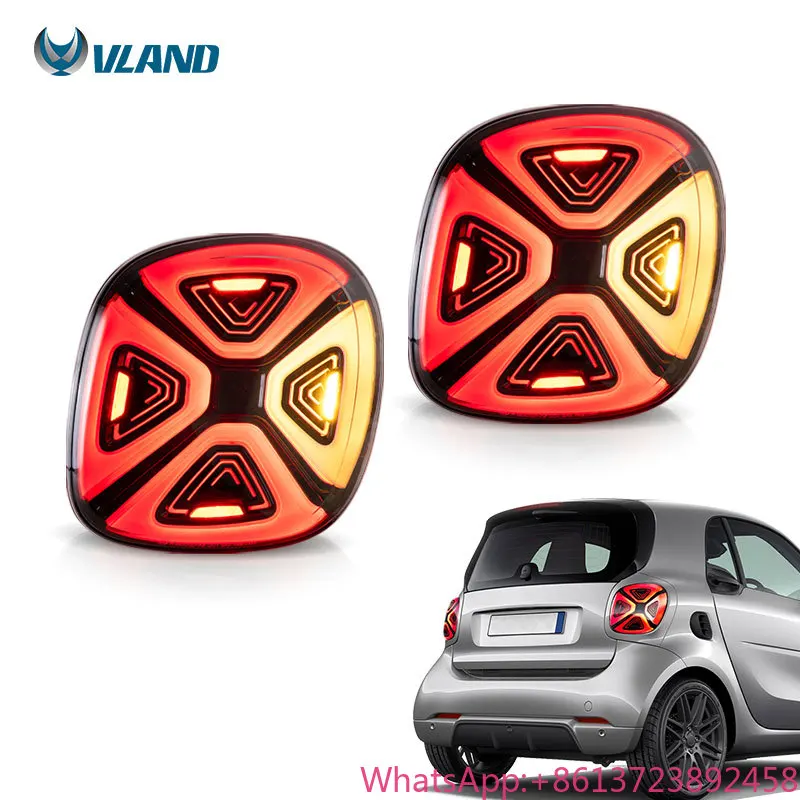 

Vland Factory Wholesale Led Tail Lights Rear Light Car Auto Lamp 453 2014-2019 Fortwo Forfour Taillamp for Mercedes Smart
