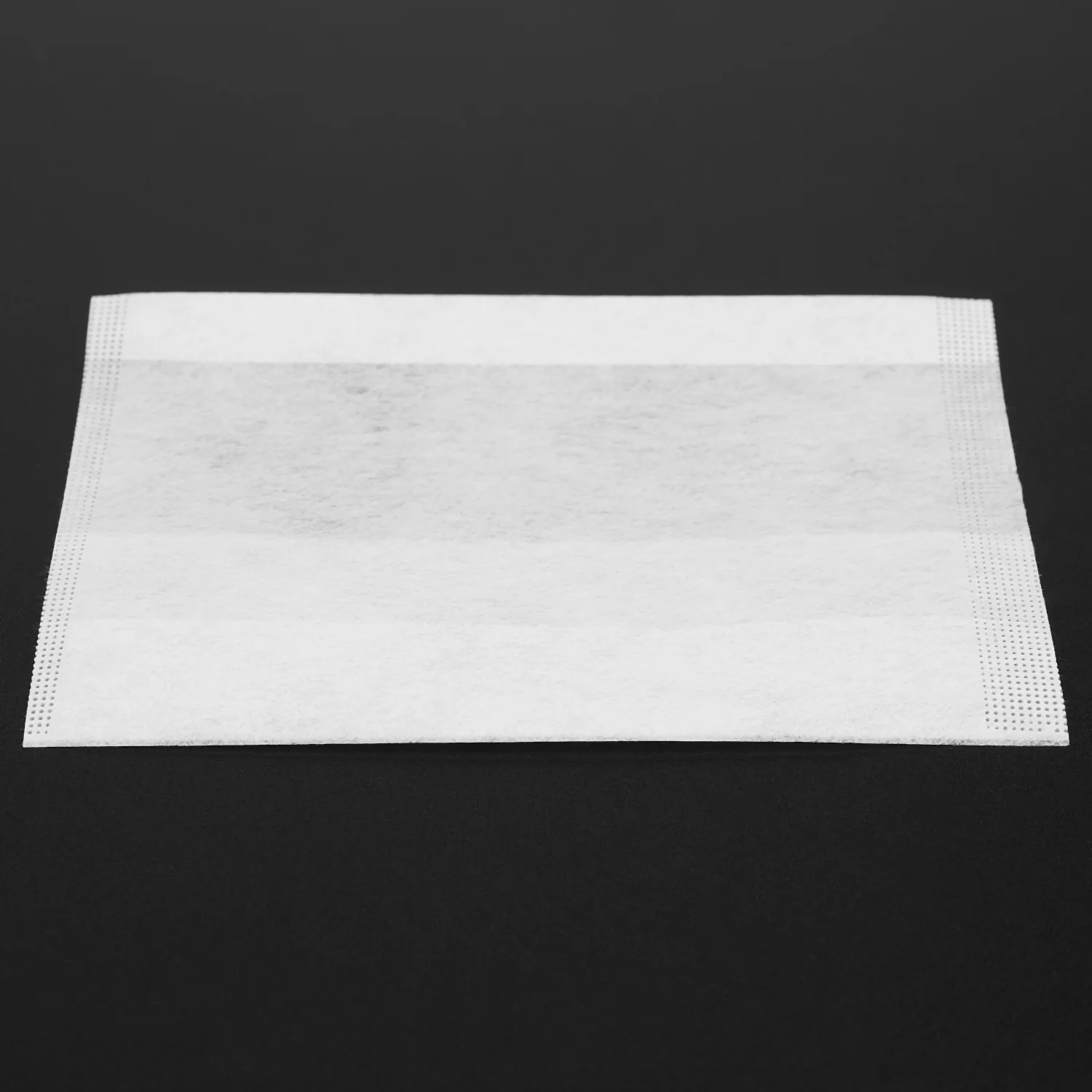 500 PCS/เป็นมิตรกับสิ่งแวดล้อมเส้นใยข้าวโพดธรรมชาติพับถุงชาย่อยสลายได้ชากรองถุงกรองชา 7X10 ซม.