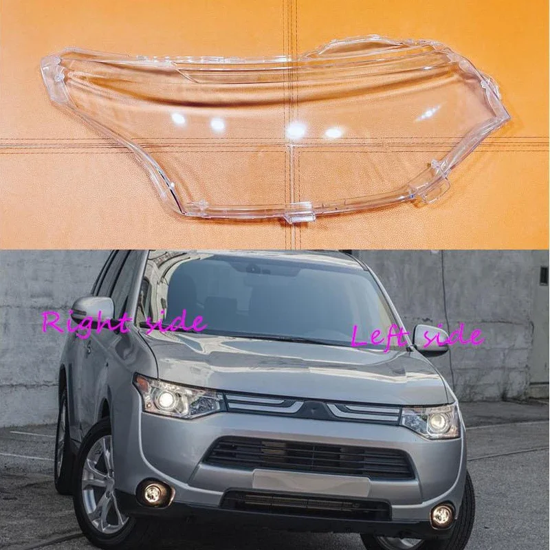 

Car Headlamp Lens For Mitsubishi Outlander 2013 2014 2015 Car Headlight cover Headlamp Lens Auto Shell Cover