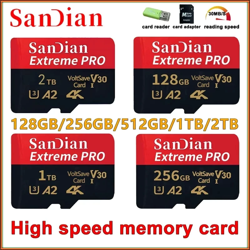 128GB Original Micro TF Cards High-Speed Storge SD Card Class 10 Fast Transfer Memory Card for Phones/Digital Camera/MP3