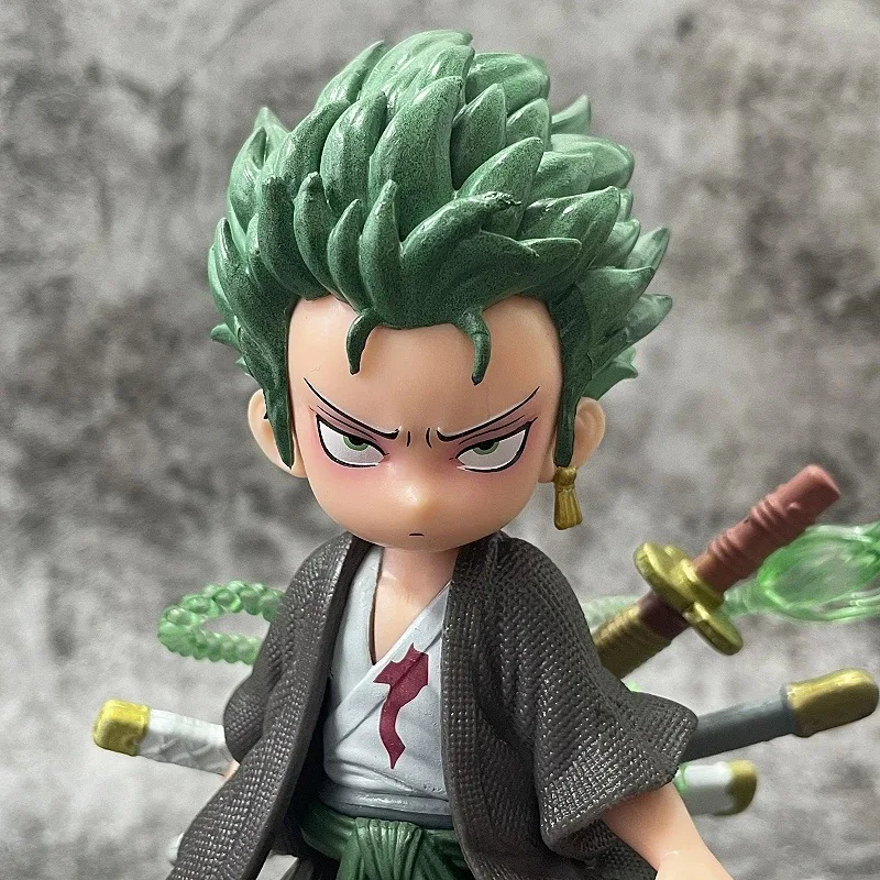 

One Piece Chibi Zoro Q Version Anime Figure Model Boxed Figurine Collectible Desktop Decoration Cartoon Statue Gift for Fans Kid