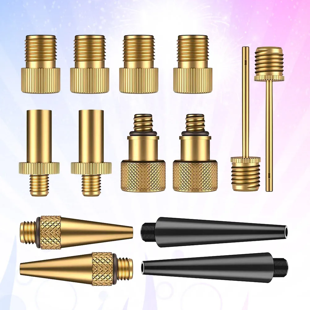 

14pcs Bike Valve Adapter Converts to UK to Pump Compressor Repair Tool Cycling Accessories
