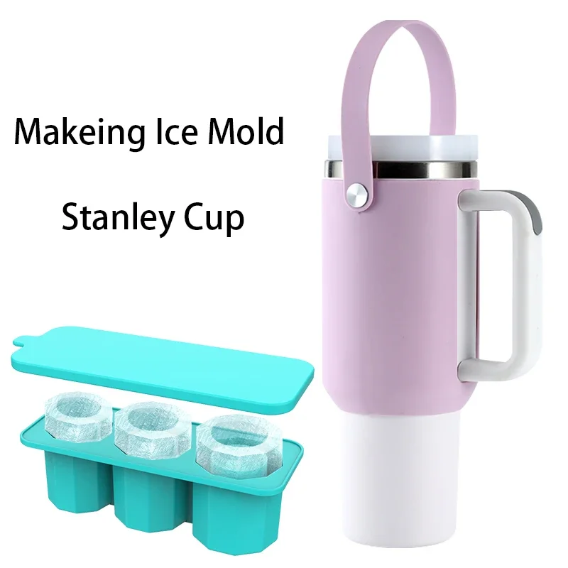 

3 Hole Ice Cubes Maker Tray Mold BPA Free Non-toxic Reusable Kitchens Accessories For Ice Cube Making Machine Kitchen Mould Box