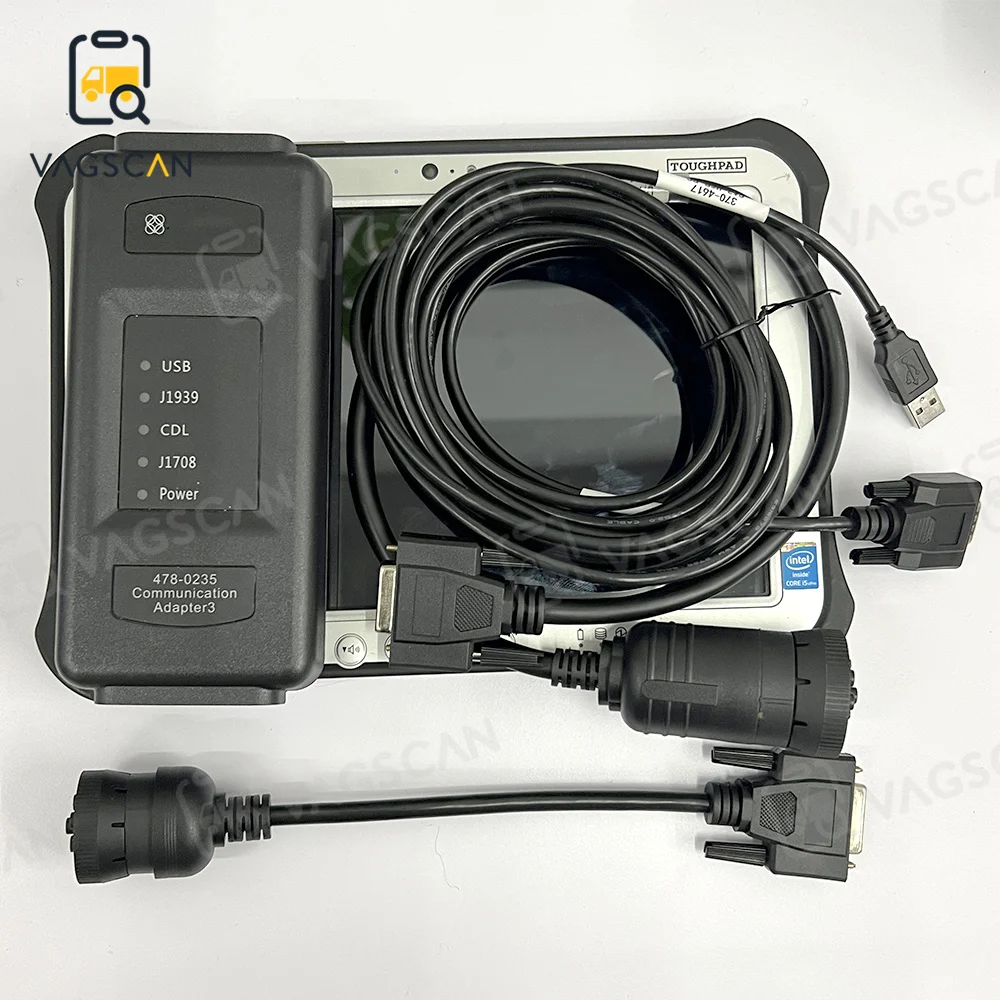 FZG1 Tablet with New Version Heavy Duty Excavator Diagnostic Tools Tester Communication Adapter 3 478-0235 4780235