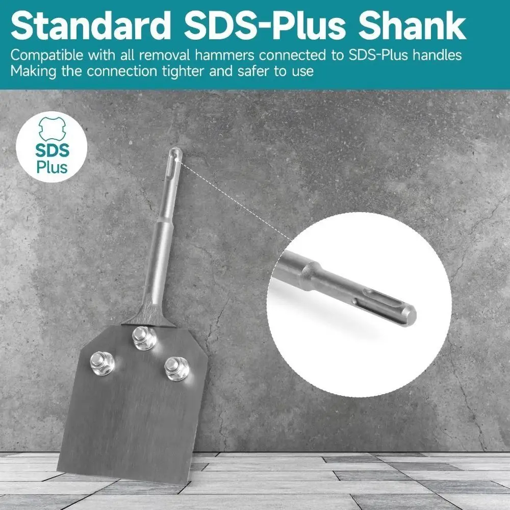 

Durable 4 Inch Floor Scraper Round Shank Removal Wall Scraper Alloy Steel Silver Rotary Hammers Parts Tile