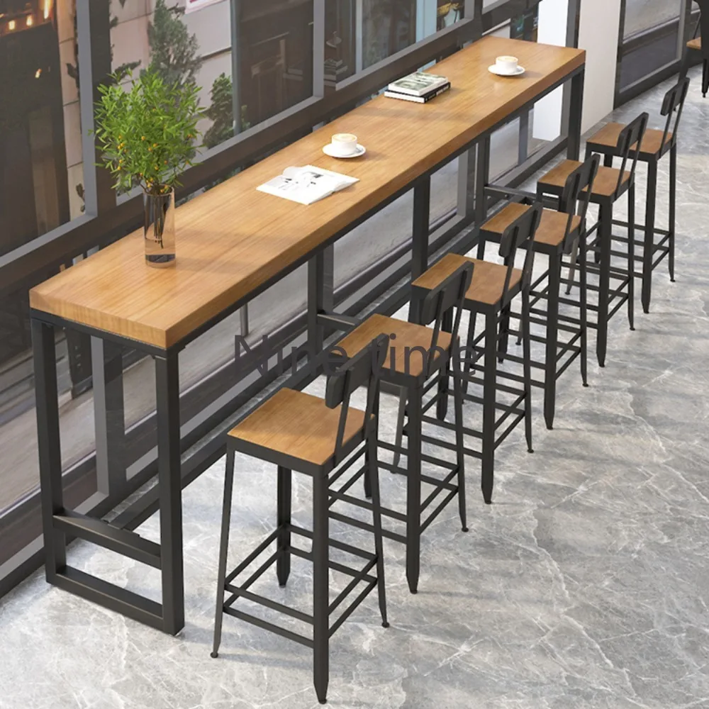 Bar Tables Kitchen Furniture High Wooden Table Bright Standing Room Decor Coffee Cool Dining Stools Outdoor Counter Buffet Home