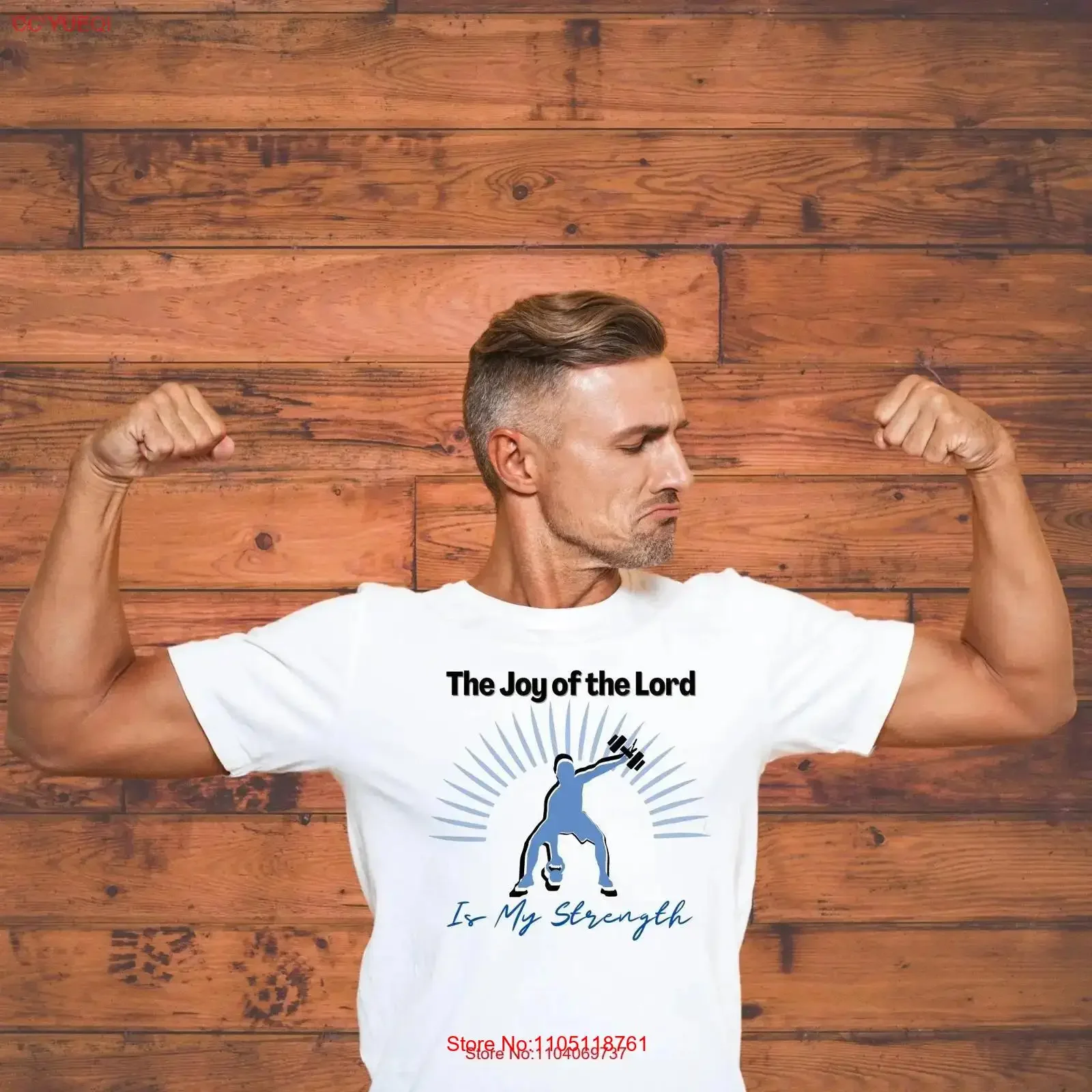 فرح الرب هو قميصي الإيمان المسيحي الذكور النساء الأخ الابن جيرسي T خمر غسلها تنوعا أنيق عارضة #1