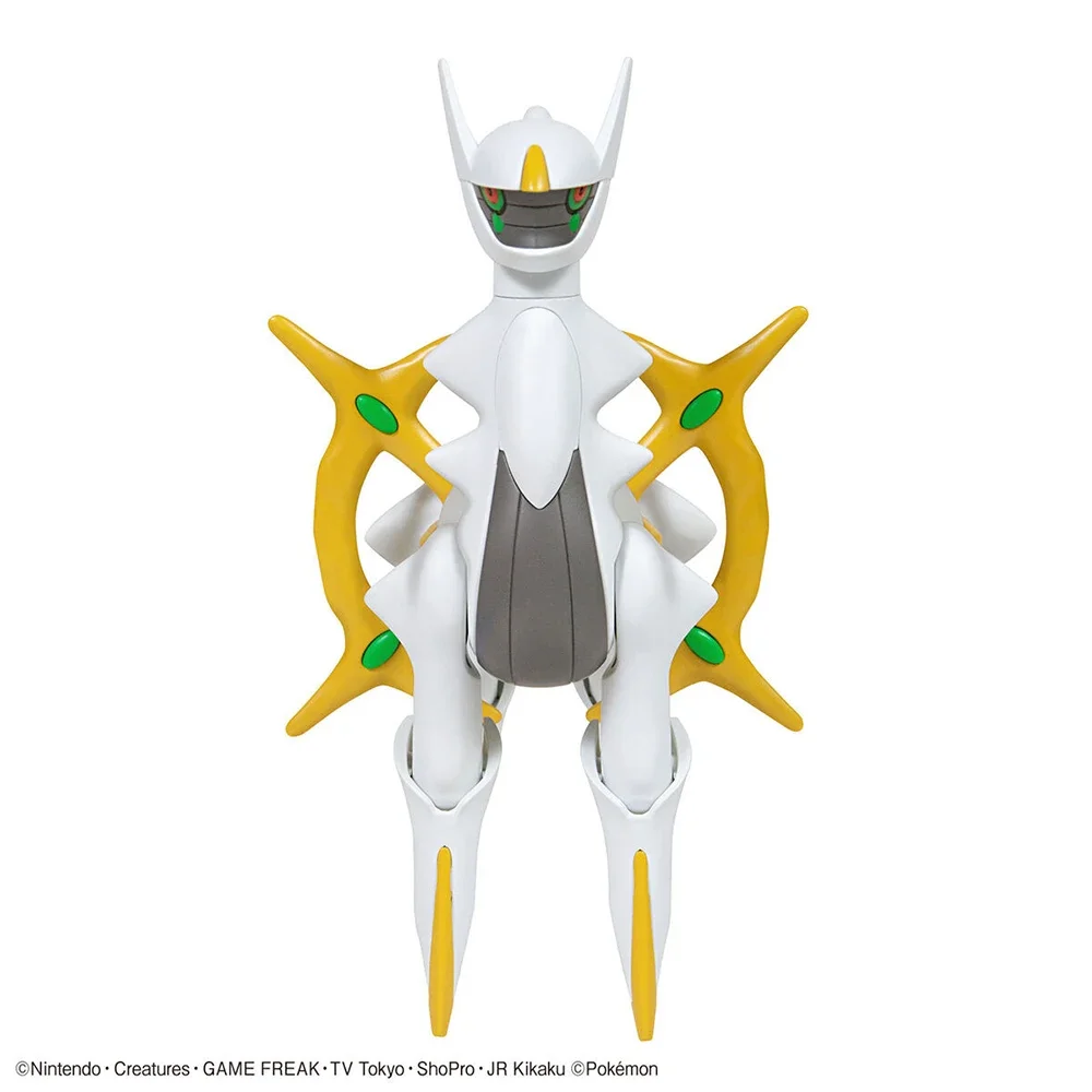 Original Bandai Pokemon Figures Plamo Arceus Genesis God Action Figure Anime Assembly Collectible Ornaments Figure Model Toys