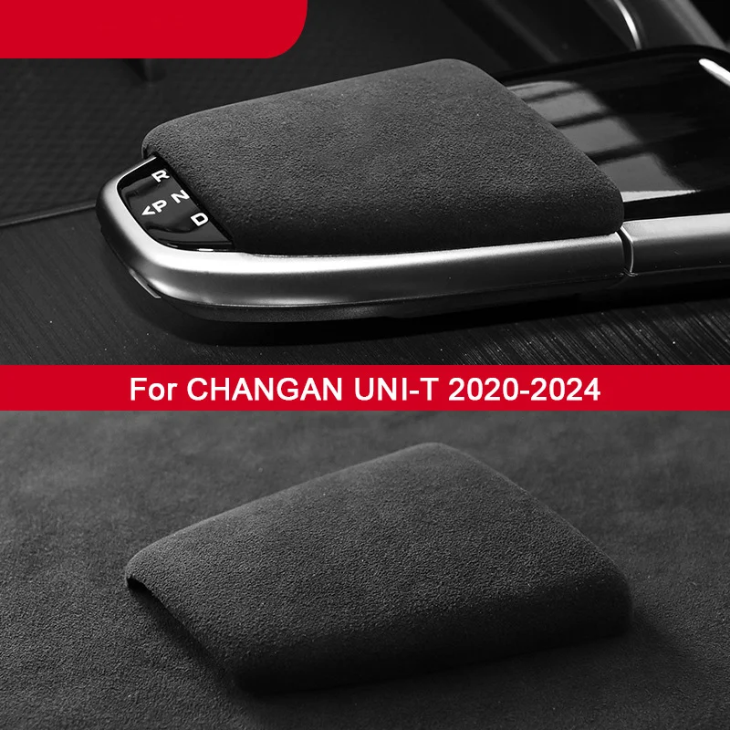 

Car Interior Suede Leather Cover Gear Shift Collar Wrap for CHANGAN CS95 CS75 CS85 Coupe EADO PLUS UNI-K UNI-V UNI-T 2017-2024