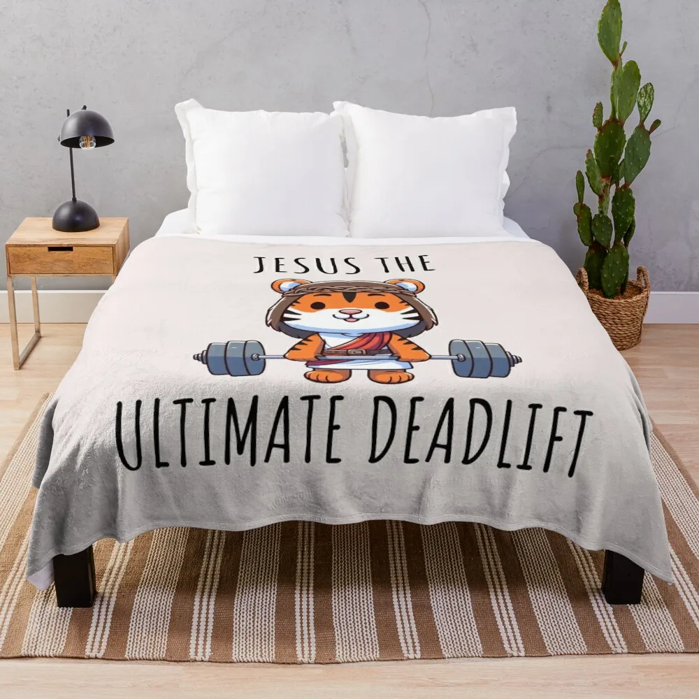 

Jesus The Ultimate Deadlifter Tiger Throw Blanket Blankets For Sofas Decorative Sofas Blankets