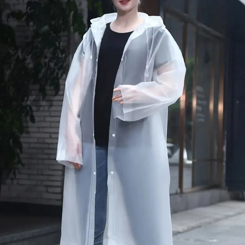 Adult Thickened Outdoor One-Piece Raincoat Waterproof Wear-Resistant Essential Long-Term Protective Travel Rain Gear