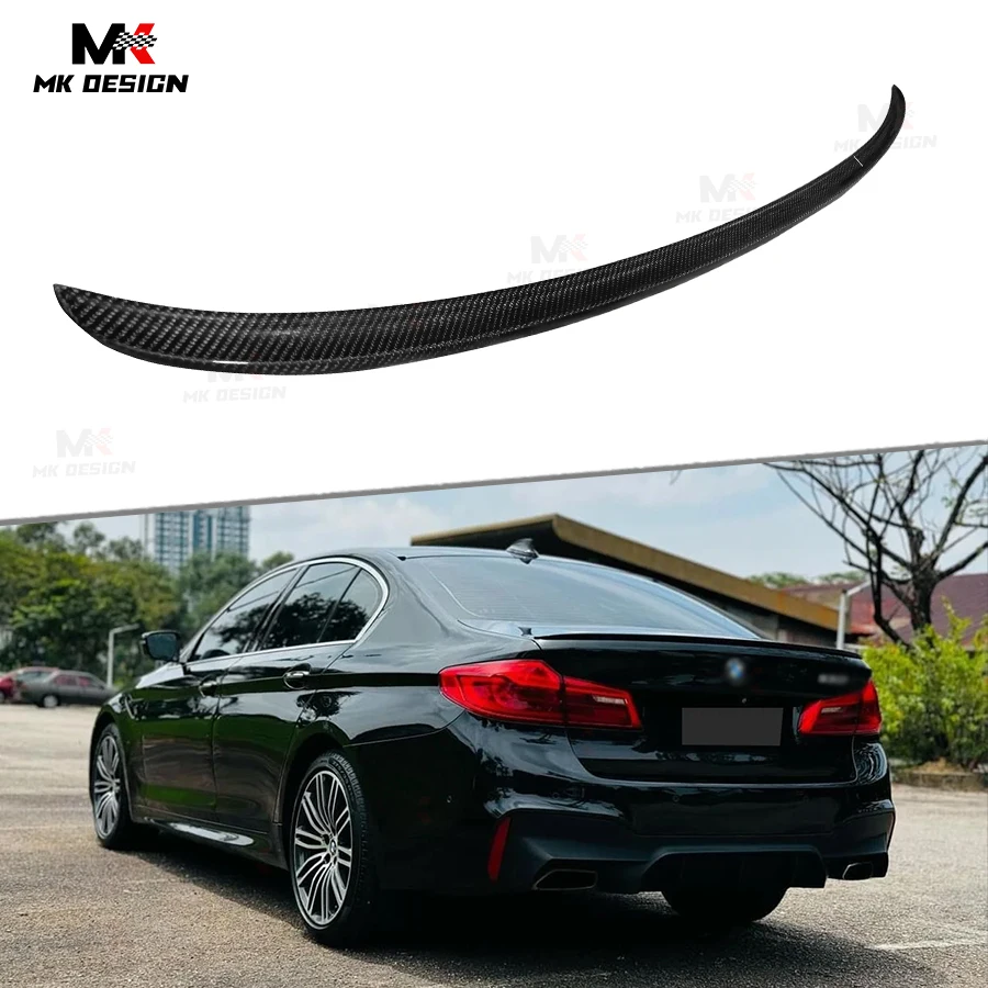 

Carbon Fiber Rear Trunk Lip Spoiler Wing for BMW 5 Series G30 G38 530i 540i 2017+ Rear Spoiler Boot Lip Car Accessories