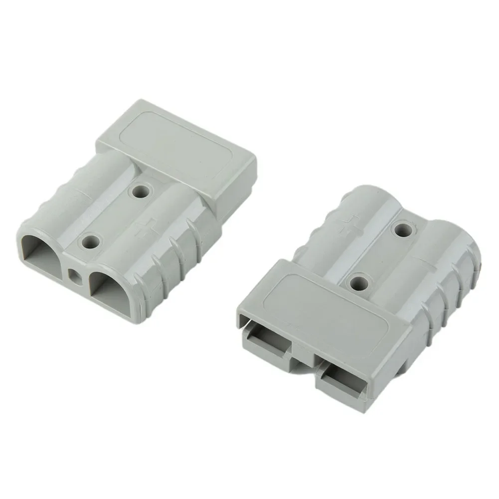 2pcs Quick Plug Battery Charging Connector For Anderson Plugs 50AMP GREY/RED 12-24V 6AWG DC Socket Adapter Power Tool Parts