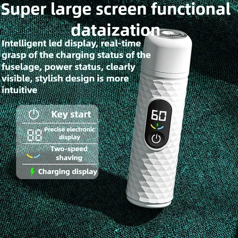 남성용 면도기 전기 면도기 미니 여행 휴대용 모델 USB 디지털 디스플레이 기능으로 충전 여성용 제모 면도기