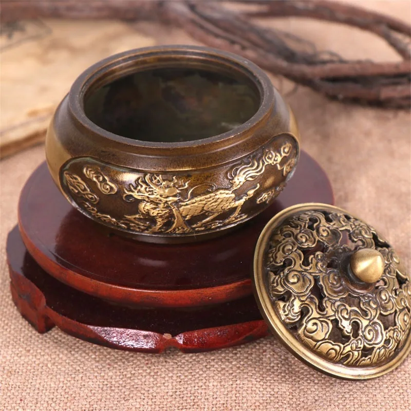 Manufacturer Wholesales Copper Qilin Ornaments, Incense Sandalwood Burner, Home And Office Decor