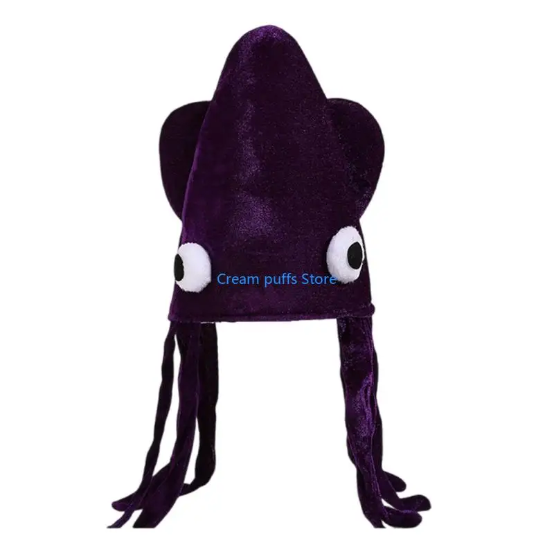 50LE Creative Cuttlefish Hat Headpiece For Theme Event Music Festival Celebration