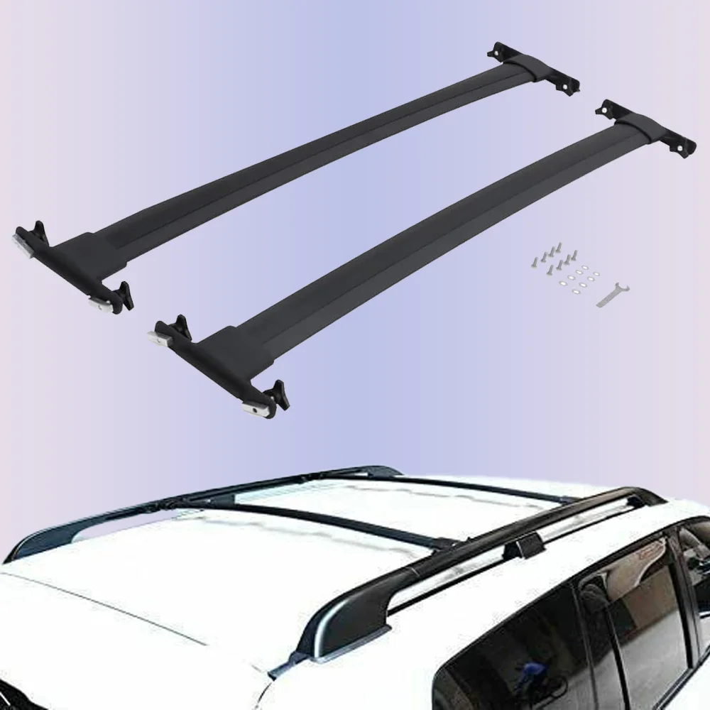 2Pcs Roof Rail Racks Cross Bars Crossbars Fit for Land Cruiser LC200 2008-2020