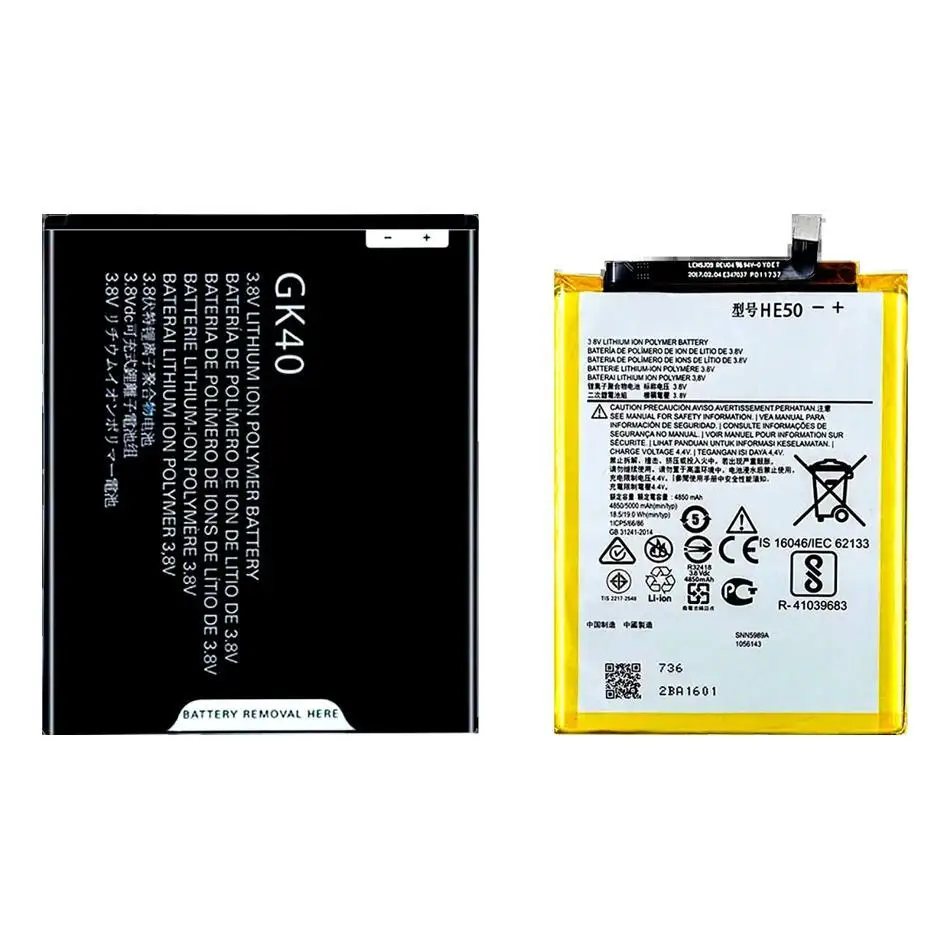 

Аккумулятор мобильного телефона с длительным сроком службы HE50 GK40 2800-5000 мАч для Motorola Moto G4 E4 XT1607 XT1609 XT1766 Plus