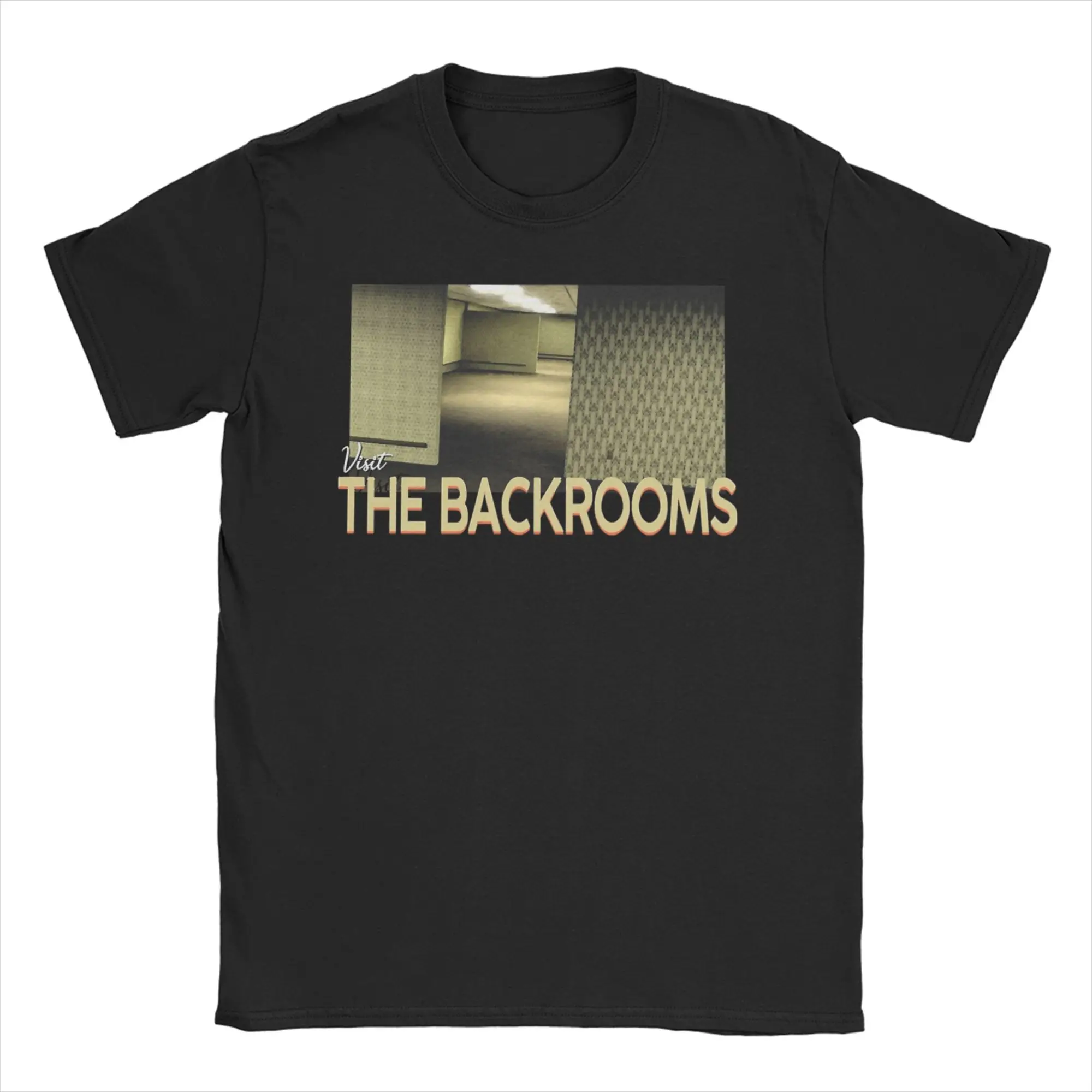 Backrooms Visit the Backrooms T Shirts for Men Women 100% Cotton Novelty T-Shirt Round Neck  Tees Short Sleeve Tops Plus Size