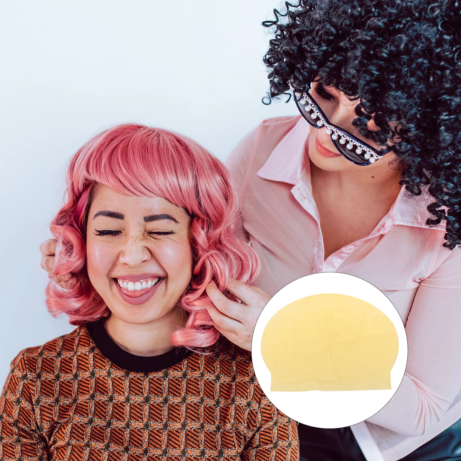 غطاء رأس أصلع مريح للأطفال، زي تنكري للهالوين، إكسسوار دعامة مضحكة