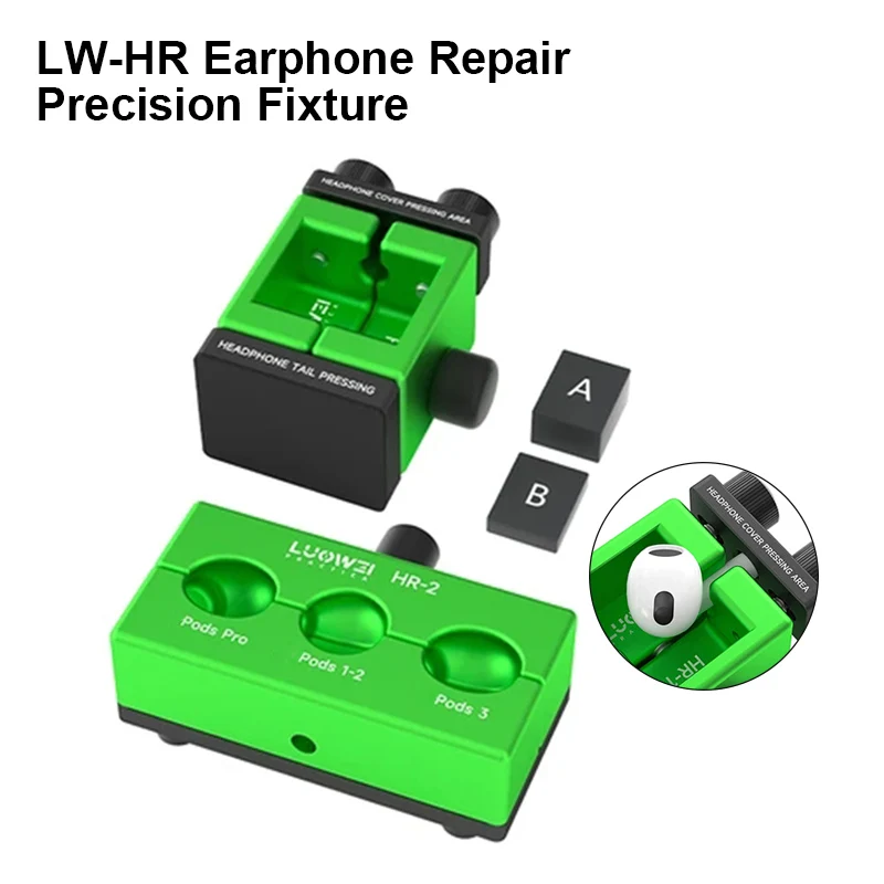 LUOWEI LW-HR Multi-functional Earphone Repair Fixture for AirPods Face Cover Opening Battery Removal Tail Holding Pressure Clamp