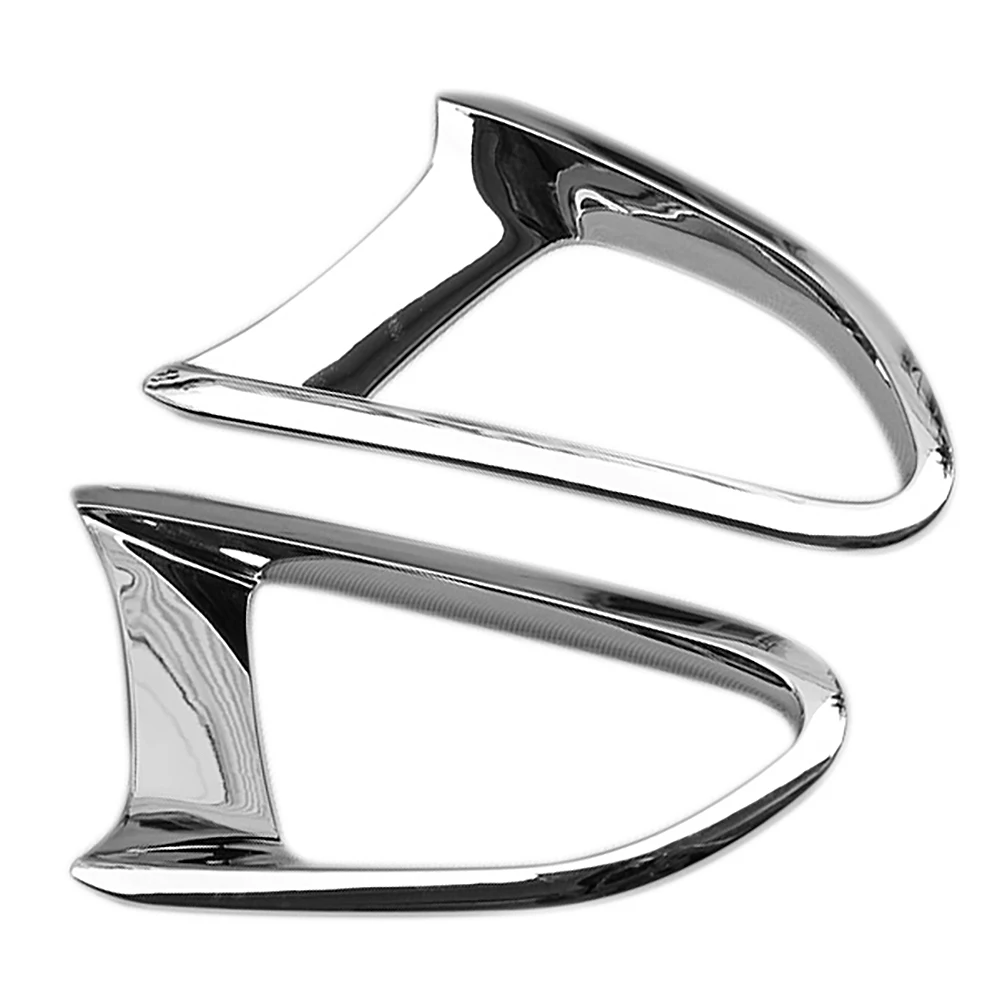 ABS Chrome Rear Bumper Fog Light Lamp Frame Cover Trim for Mazda 2 Demio DJ Hatchback 2015-2019