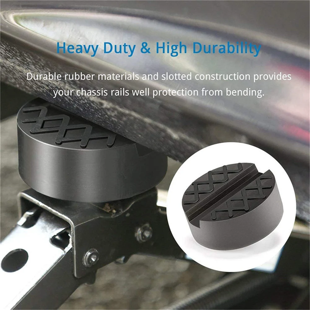 1/2/3pcs Universal Slotted Car Jacks Rubber Pad High Strength Jacks Lifting Disk for Automotive Repair Anti-Slip Jacking Tool