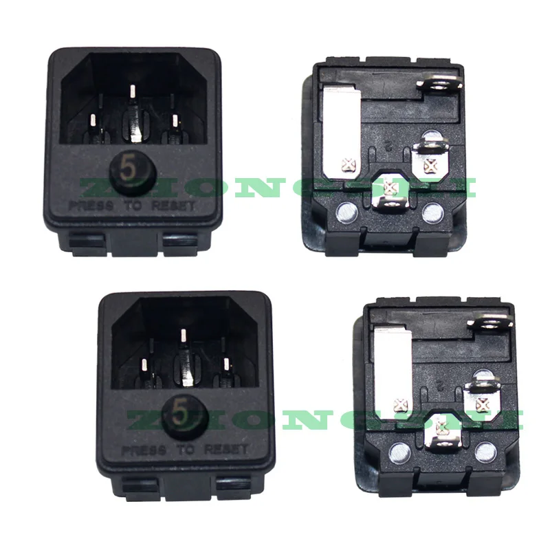 KUOYUH 88D Series 5A Plug Overload Protectors Button Switch Miniature Circuit Breakers
