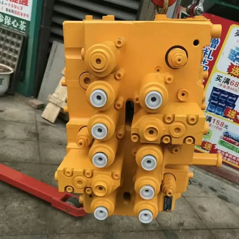 Excavator Main Control Distribution Valve Assembly Fit R225-7 Digger Hydraulic Multi Way Valve Replacement Spare Parts