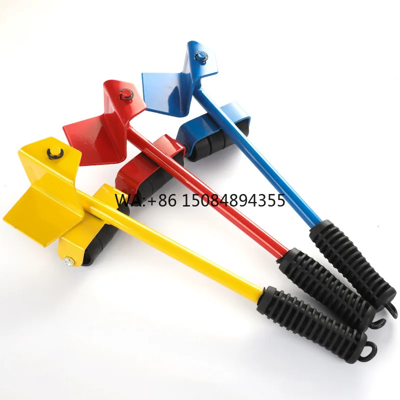 Furniture Mover Tool Set Furniture Transport Lifter Heavy Stuffs Moving Tool 4 Wheeled Mover Roller+1 Wheel Bar Hand Tools Kits