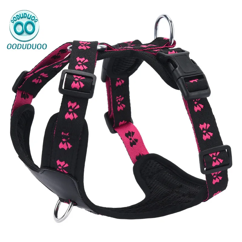 

OODUDUOO Dog Harness Vest Adjustable Buckle Design Easy On and Off Small Medium Pets Chest Strap French Bulldog Puppy Chihuahua