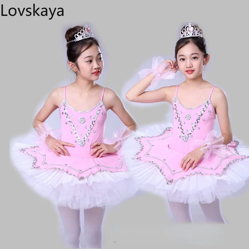 Nieuwe Professionele Meisjes Danskleding Kinderen Ballet Lake Performance Wear Balletrok