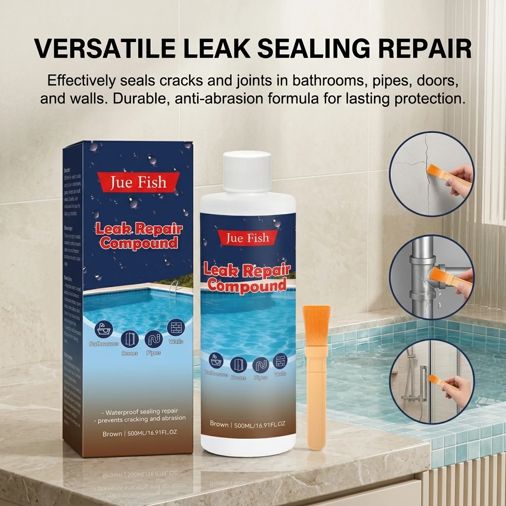 Waterproof Sealant Adhesive High-Polymer Compound Leak Proofing for Homeowners Roof Repair Bathroom Sealing Durable Glue