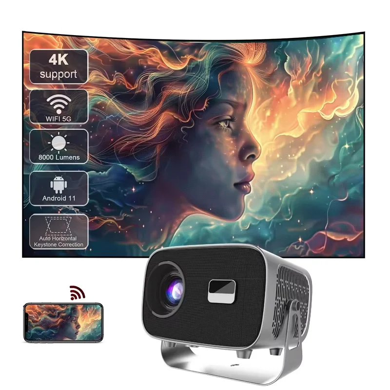 A2 4k Projectors Mobile Phone Projecteur 4k Mini Portable Home Cinema Projectors