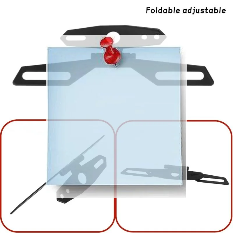 

1pcs Motorcycle License Plate Bracket Taillight Mount Support Foldable Number Plate Holder Universal Motorbike Accessories
