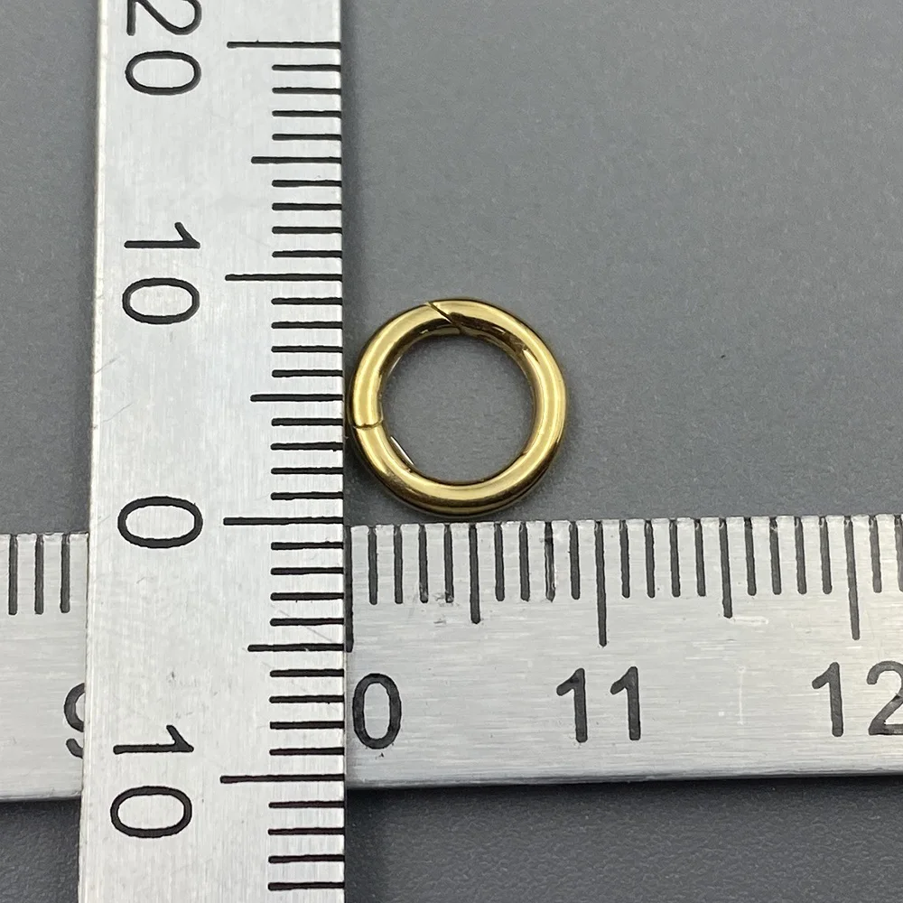 Pure Real 18k Gold Universal Connector Spring Ring Clasp Sinya Au750 Fine Jewelry Accessories DIY Findings Components